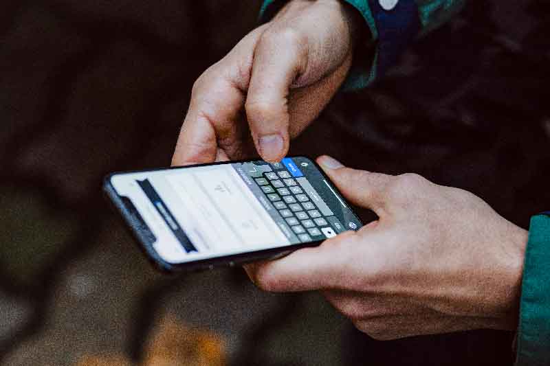 get in touch phone image