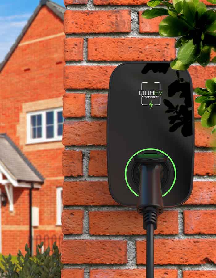 electric vehicle charger installation in a home setting
